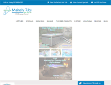 Tablet Screenshot of mainelytubs.com